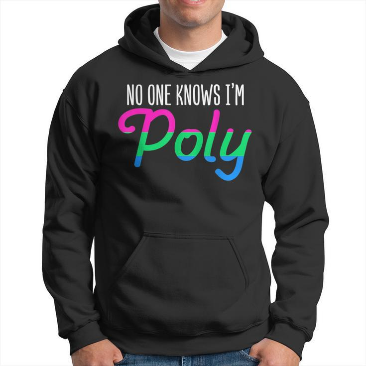 No One Knows Im Poly Polysexual Pride Flag Lesbian Gay Hoodie