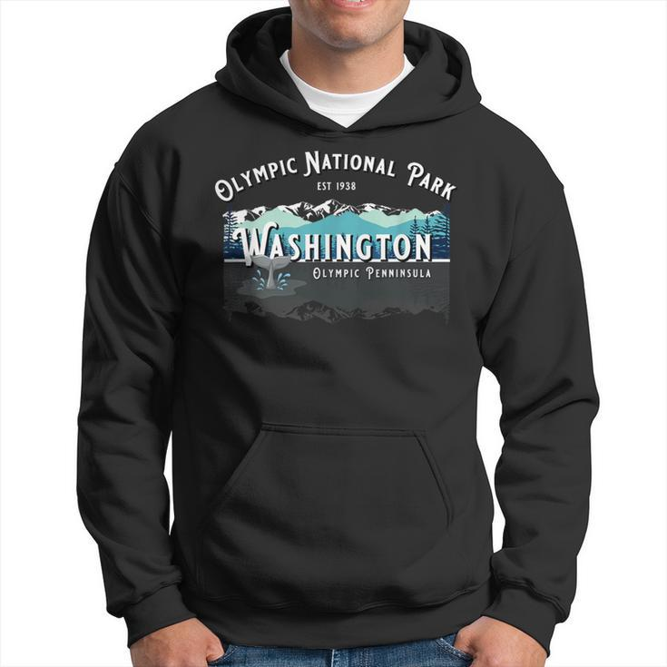 Olympic National Park Washington Hiking Camping Whales Hoodie
