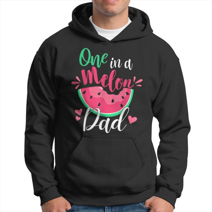 One In A Melon Dad Birthday Party Matching Family Group   Hoodie