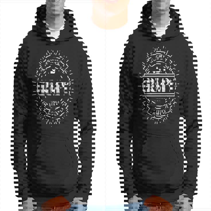 Only The Greatest Dads Get Promoted To Grumpy Grandpa Men Hoodie