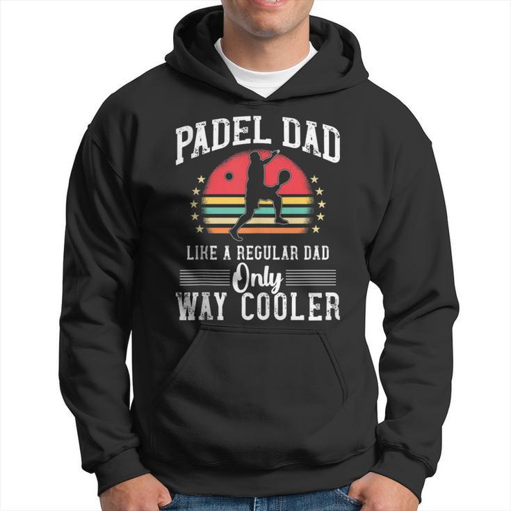 Padel Dad Platform Tennis Beach Paddleball Hoodie