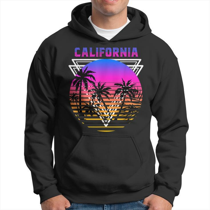 Palm Trees Retro Cali Long Beach Vintage Tropical California Hoodie