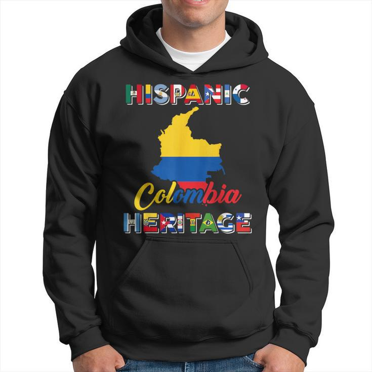 Hispanic Heritage Month Colombian Colombia Flag Pride Hoodie