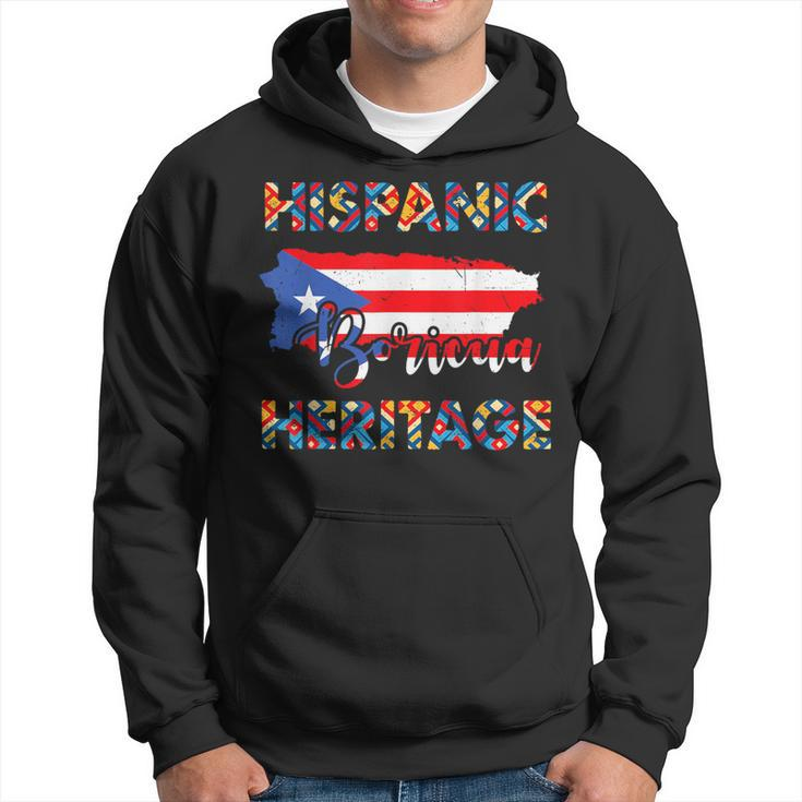 Hispanic Heritage Month Puerto Rico Boricua Rican Flag Hoodie