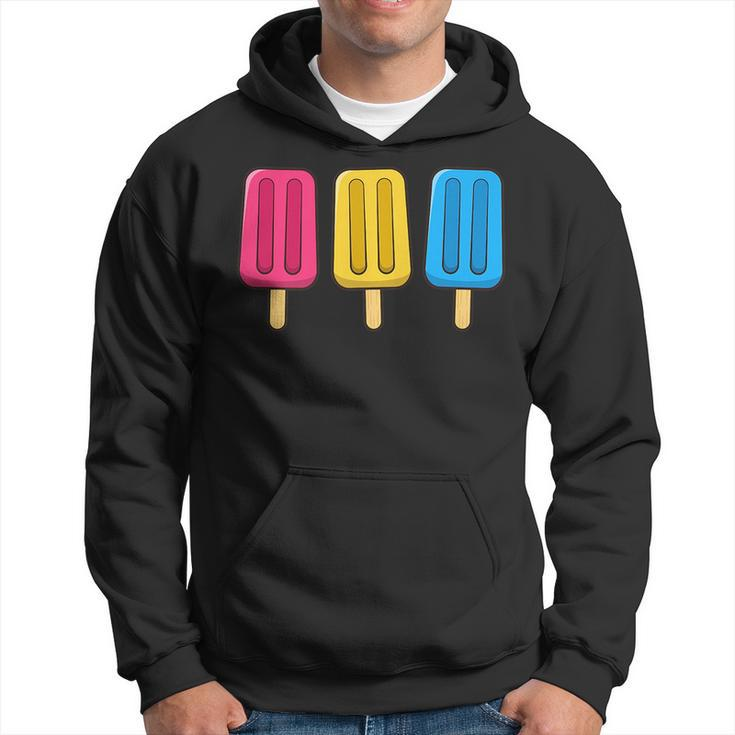 Pansexual Popsicles 4Th Of July Pan Subtle Pride Month Hoodie