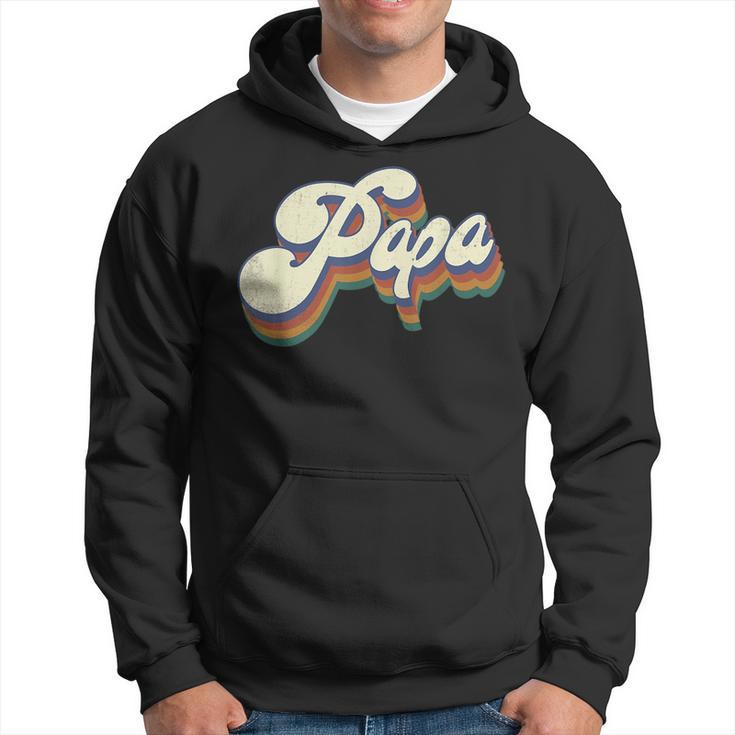 Papa Gifts Retro Vintage Fathers Day Papa  Hoodie