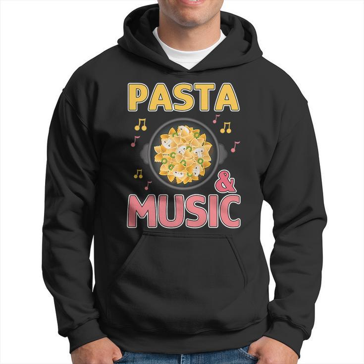 Pasta And Music Notes Italian Food Chef Spaghetti   Hoodie