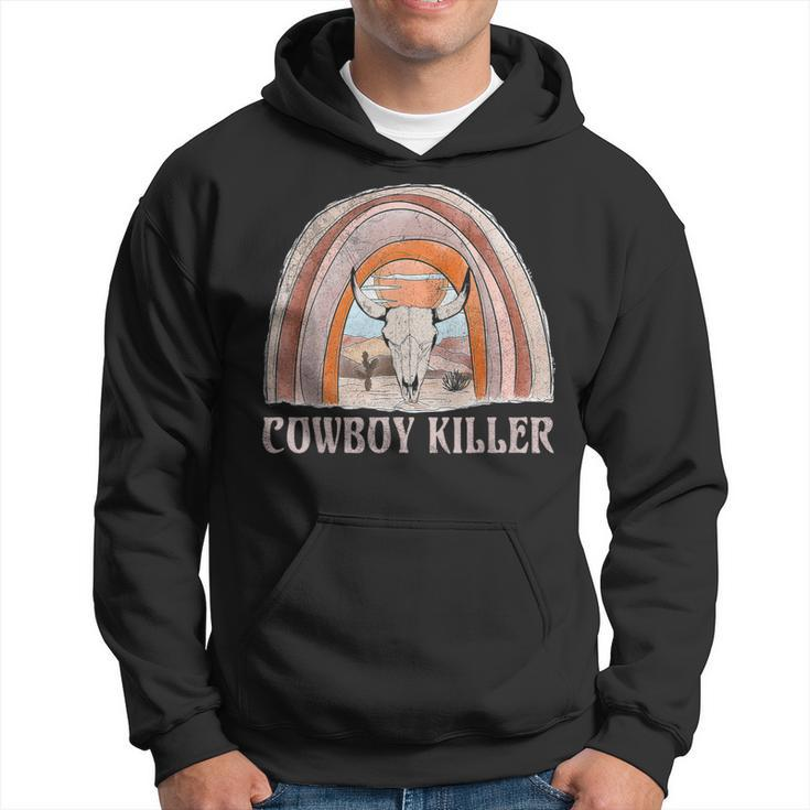 Peace Love Cowboys Killer Western Deserts Howdys Bull Skulls  Skulls Funny Gifts Hoodie