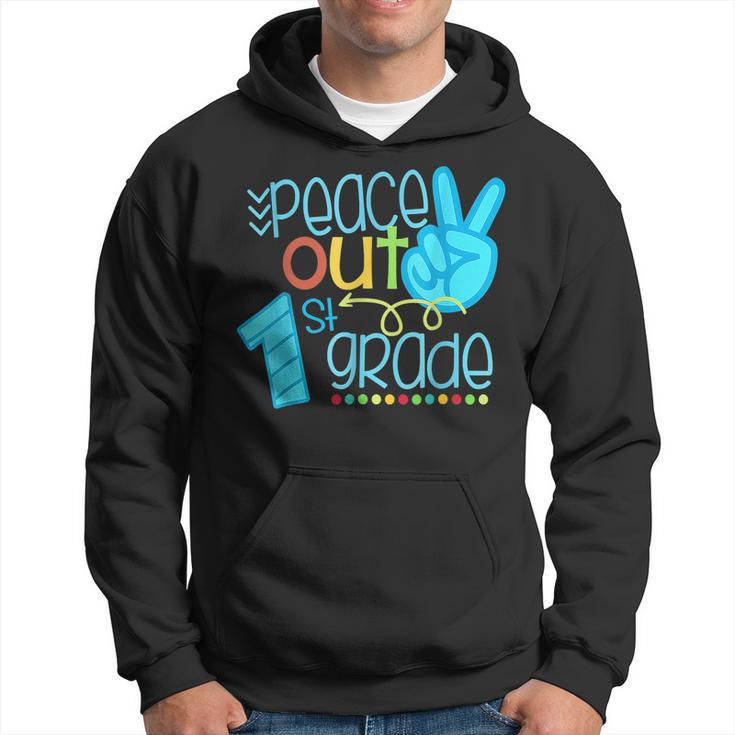 Peace Out 1St Grade Funny End Of School Year Hoodie