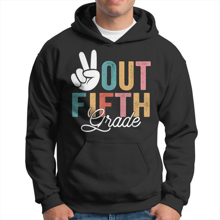 Peace Out Fifth Grade Last Day Of School 2023 Graduation  Hoodie