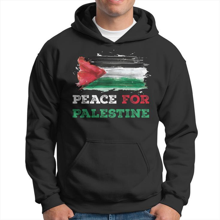 Peace For Palestine Palestine Flag Hoodie