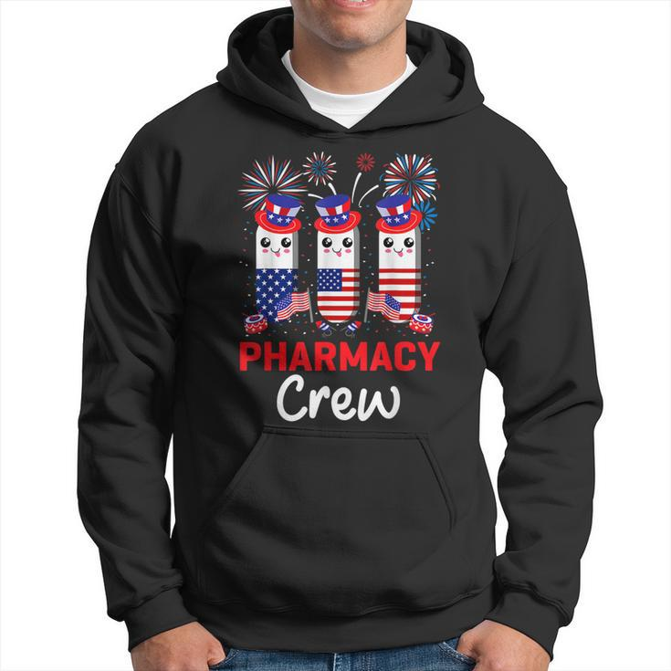 Pharmacy Crew 4Th Of July Cute Pills American Patriotic  Hoodie