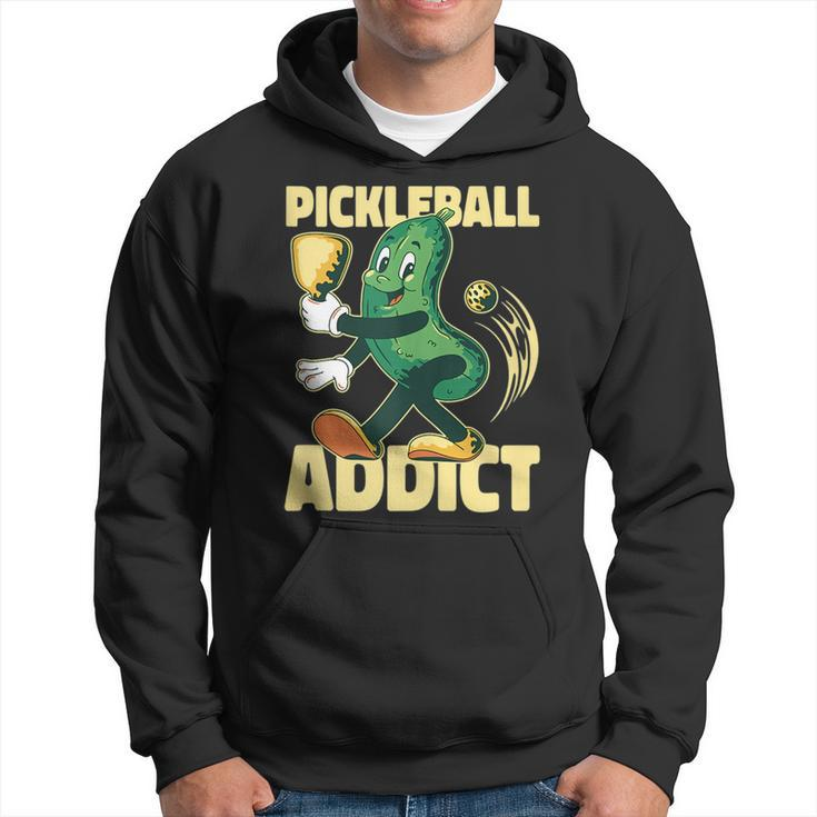 Pickleball Addict Funny Paddle Pickle Ball Meme Hoodie