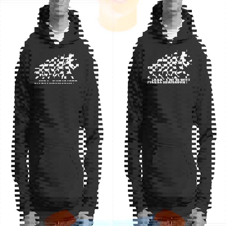 Pickleball Evolution Paddleball For Pickleball Player Hoodie