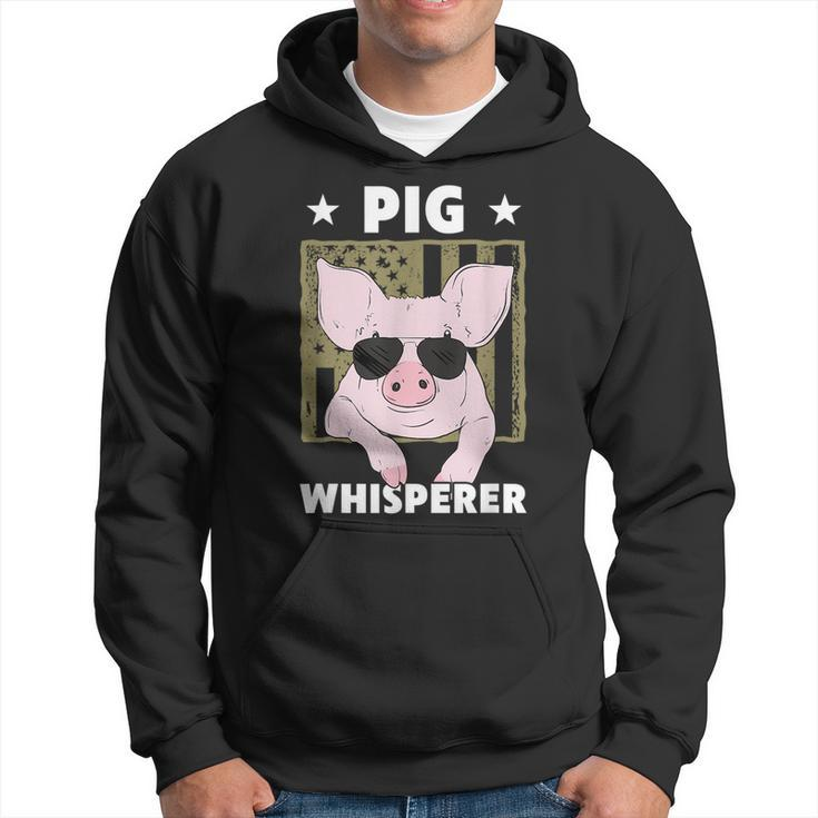 Pig Whisperer Pig Design For Men Hog Farmer  Hoodie