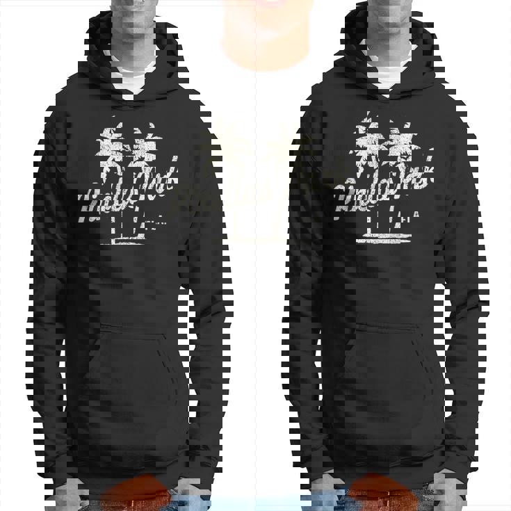 Pinellas Park Florida Vintage 70S Palm Trees Graphic Hoodie