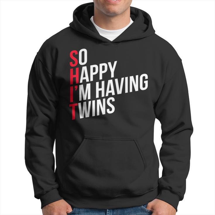 Pregnancy Announcement So Happy That Im Having Twins Funny  Hoodie