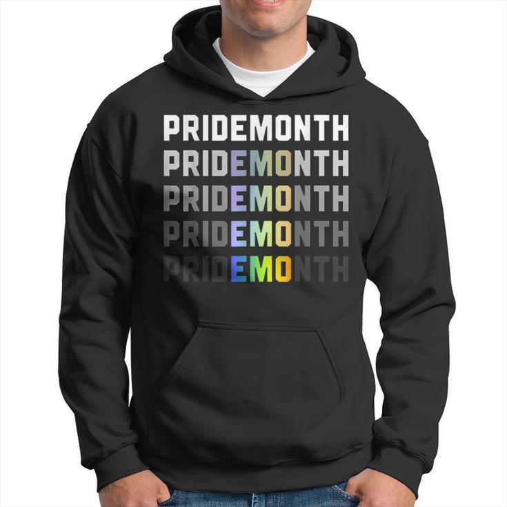 Pride Month Emo Demon Lgbt Gay Pride Month Transgender  Hoodie