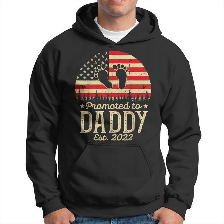 Promoted To Daddy 2022 First Time Fathers Day New Dad Gifts  Hoodie