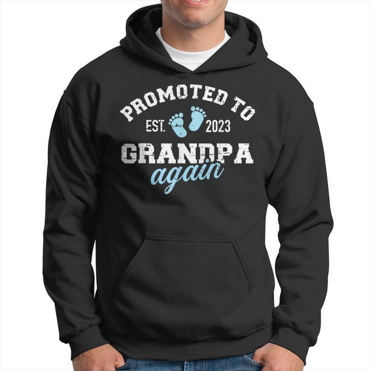 Promoted To Grandpa 2023 Again Gift  Gift For Mens Hoodie