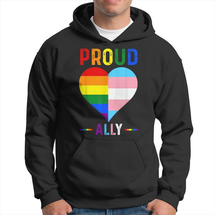 Proud Ally  Lgbtq Pride Month Lgbt Flag Proud Ally Hoodie
