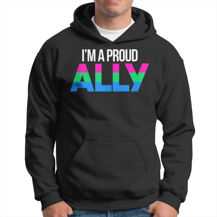 Proud Ally Poly Flag Lgbt Pride Flag Polyamorous Gay Lesbian  Hoodie