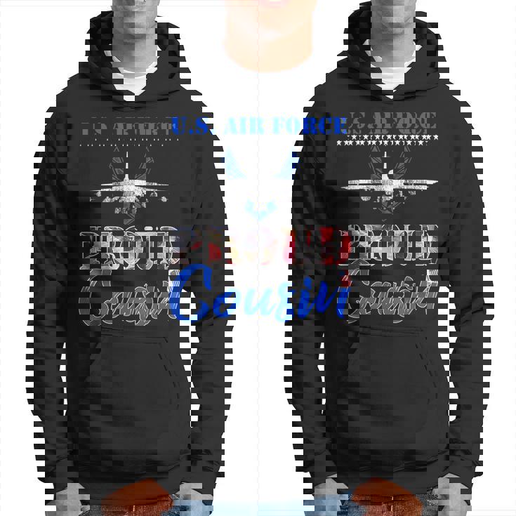 Proud Cousin Us Air Force Stars Air Force Family Hoodie