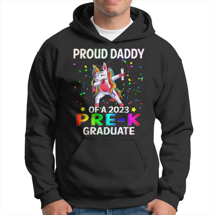 Proud Daddy Of A Class Of 2023 Prek Graduate Unicorn Hoodie