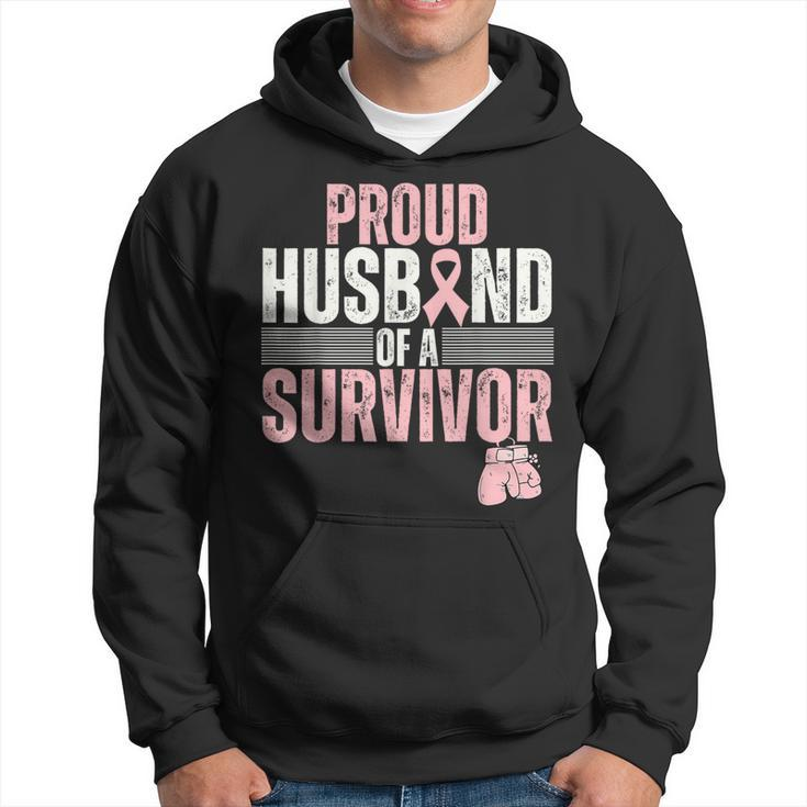 Proud Husband Of Survivor Breast Cancer Survivor Awareness Hoodie