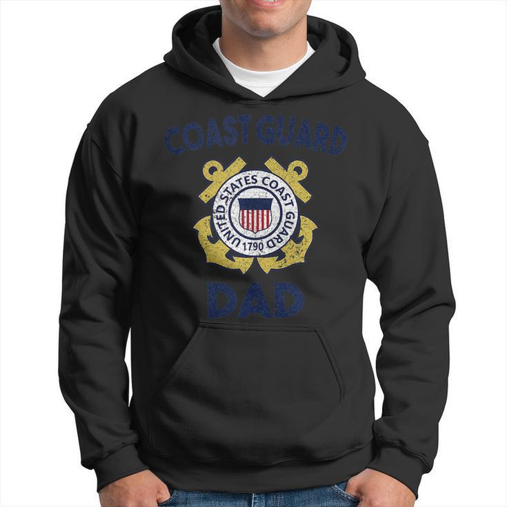 Proud Us Coast Guard Dad Military Pride Gift For Mens Pride Month Funny Designs Funny Gifts Hoodie