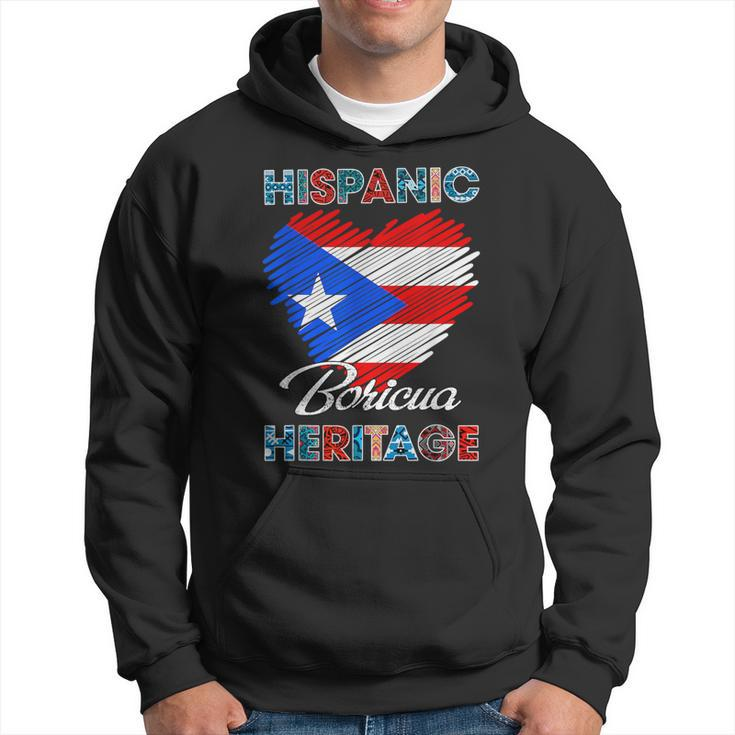 Puerto Rican Hispanic Heritage Boricua Puerto Rico Flag Hoodie