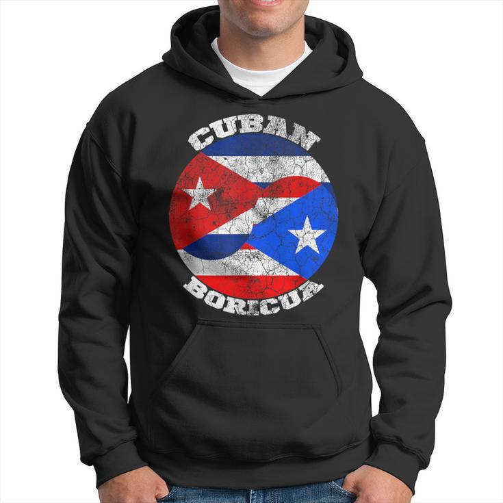 Puerto Rico And Cuba Flag Half Boricua Half Cuban Hoodie