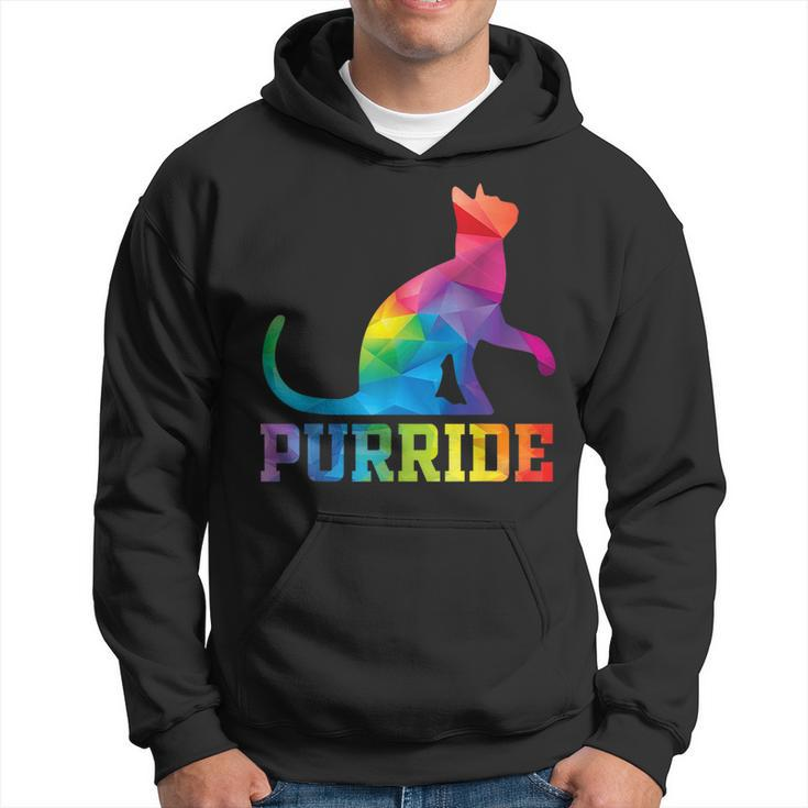 Purride Cat Gay Pride Lgbt Month 2023 Lgbt Love Cat Gift  Hoodie