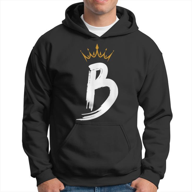 Queen King Letter B Favorite Letter With Crown Alphabet Hoodie