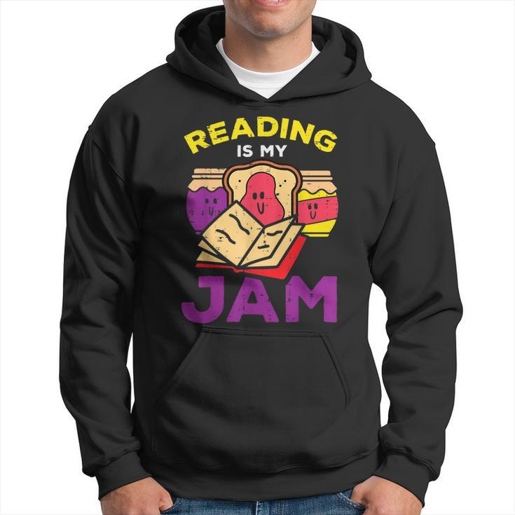 Reading Book Jam Toast Funny Food Pun Bookworm Librarian Reading Funny Designs Funny Gifts Hoodie