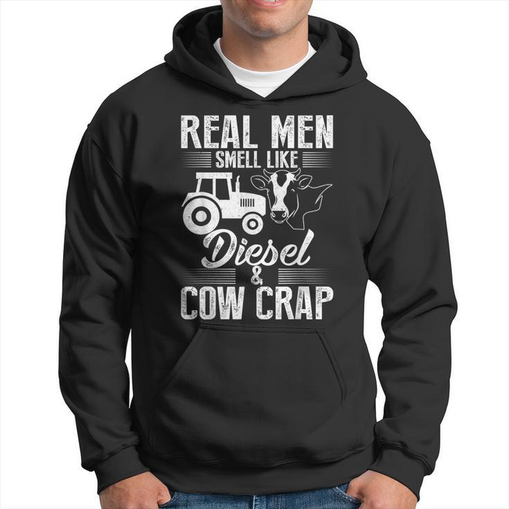 Real Farmer Men Smell Like Diesel Cow Crap   Hoodie
