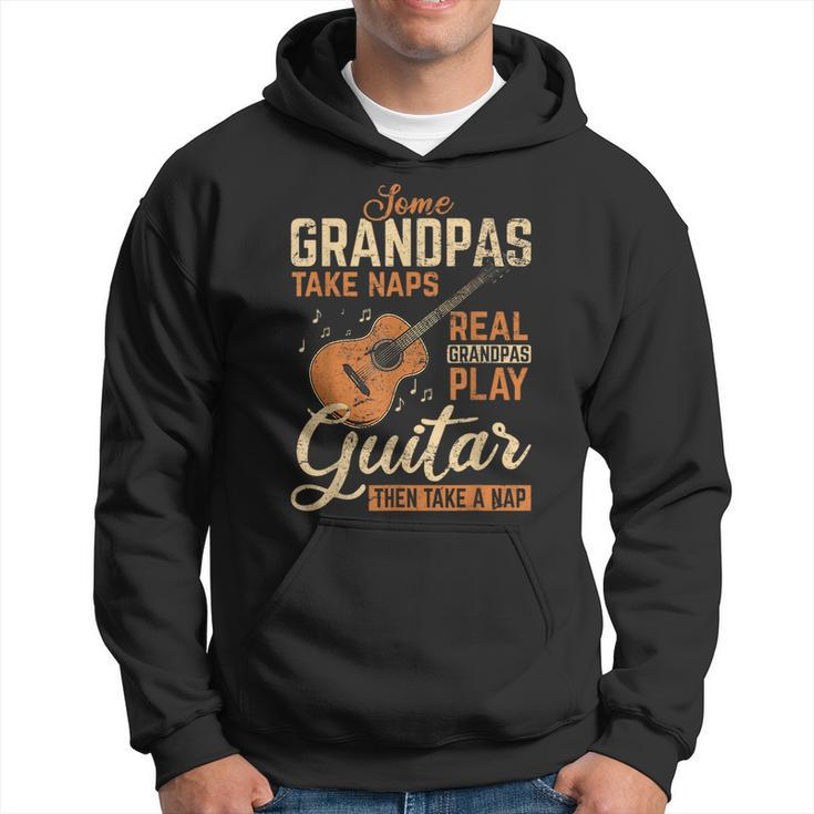 Real Grandpas Play Guitar Then Take Nap Funny Guitarist  Hoodie