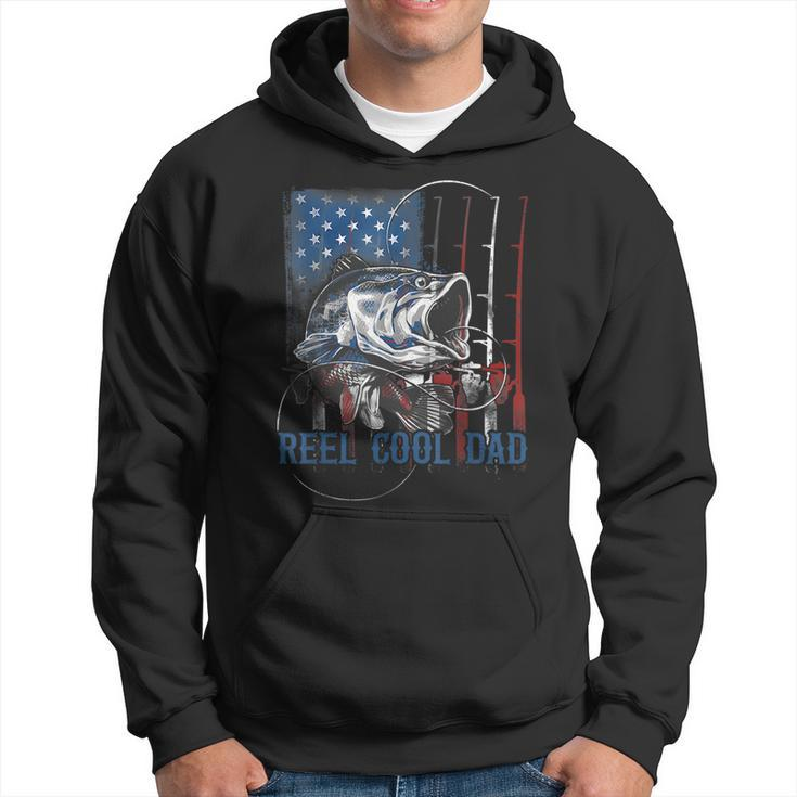 Reel Cool Dad Fishing Fathers Day Gift 4Th Of July Dad Joke  Hoodie