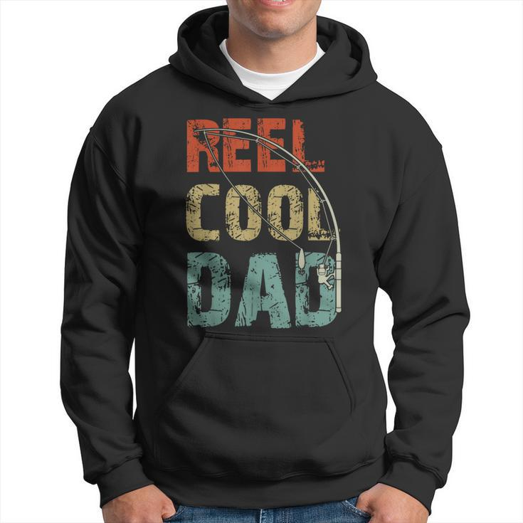 Reel Cool Dad Funny Fishing Fathers Day Fisherman Daddy  Hoodie