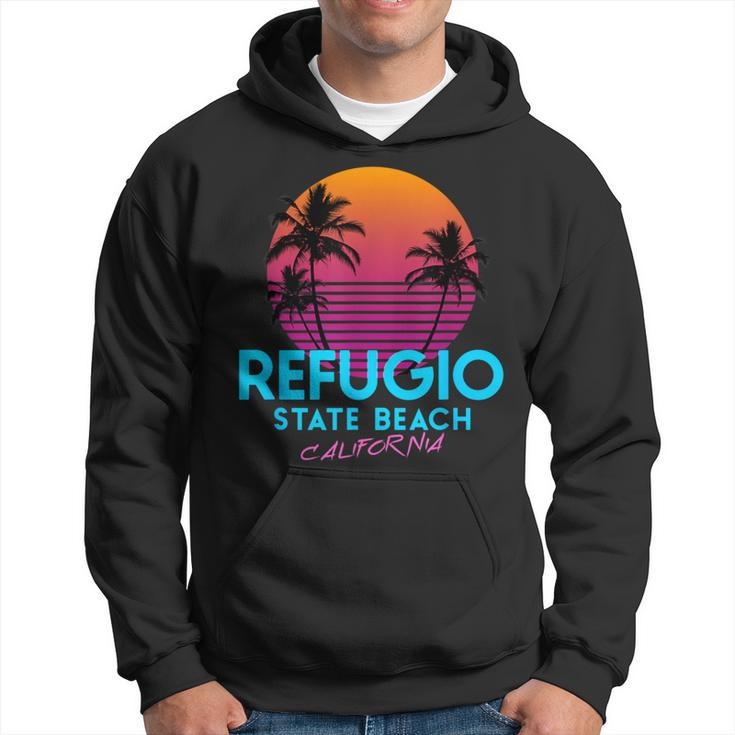 Refugio State Beach California Retro Wave 80S Hoodie