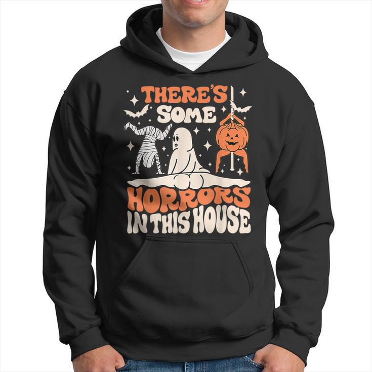 There's Some Horrors In This House Ghost Pumpkin Halloween Hoodie