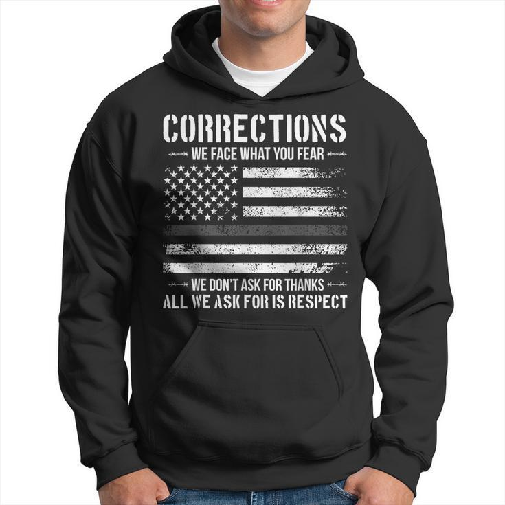 Respect Correctional Officer Proud Corrections Officer  Hoodie