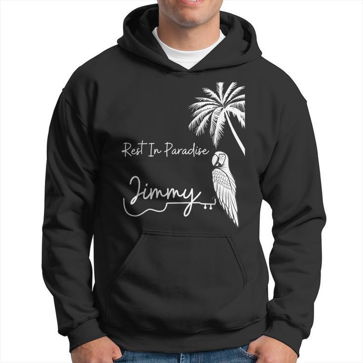 Rest In Paradise Jimmy Parrot Heads Guitar Music Lovers Hoodie