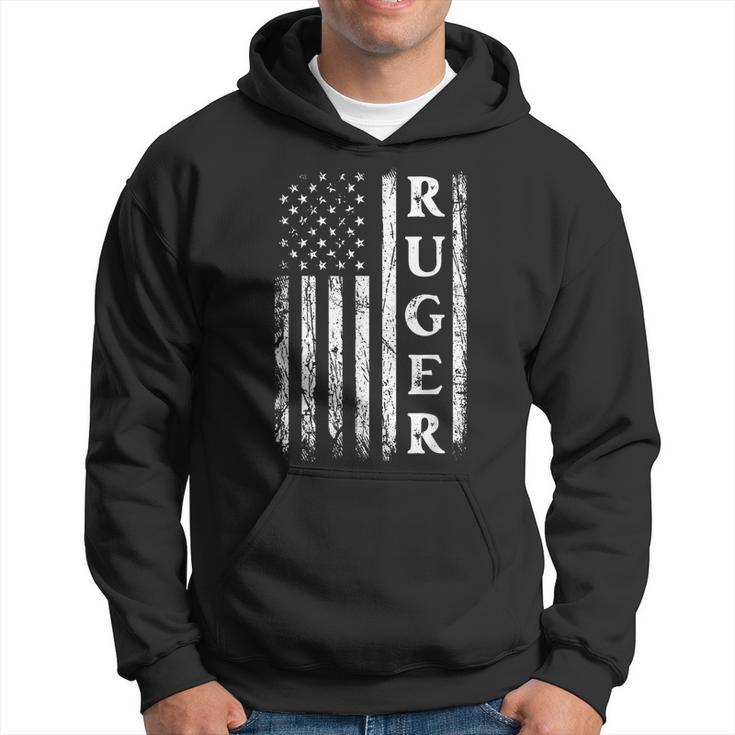 Retro American Flag Ruger American Family Day Matching Hoodie