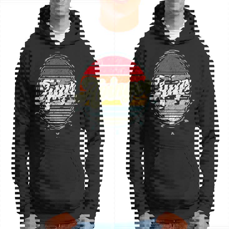 Retro Avinger Home State Cool 70S Style Sunset Hoodie