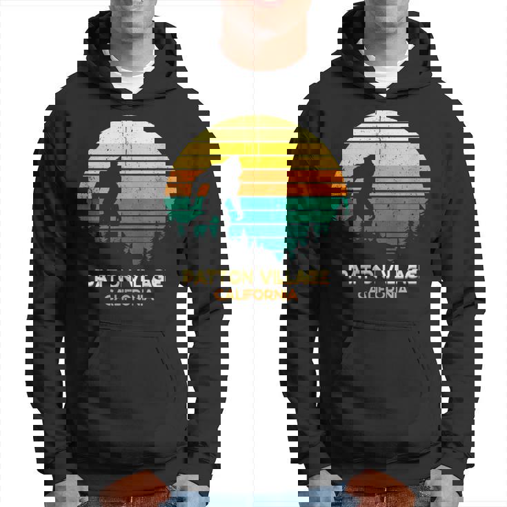 Retro Bayou Patton Village California Bigfoot Souvenir Hoodie