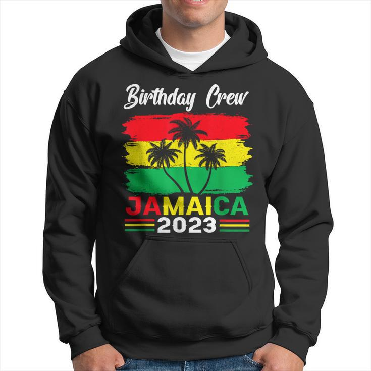 Retro Birthday Crew Jamaica 2023 Party Vacation Matching Hoodie