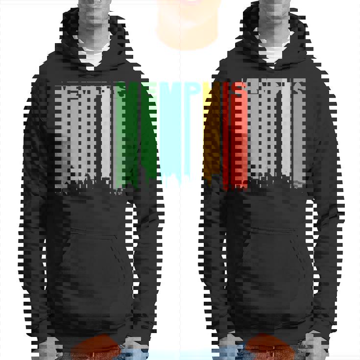 Retro Memphis Tennessee Cityscape Downtown Skyline Hoodie Retro Memphis Tennessee Cityscape Downtown Skyline Hoodie