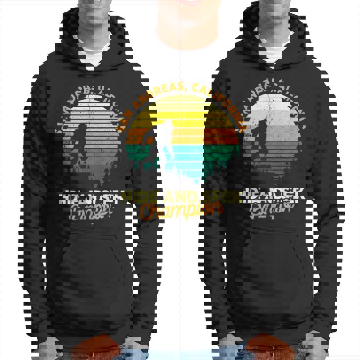 Retro San Andreas California Big Foot Souvenir Hoodie