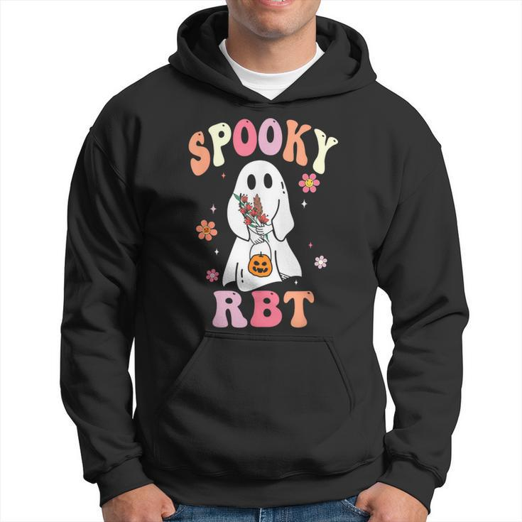 Retro Spooky Rbt Behavior Technician Halloween Rbt Therapist Hoodie